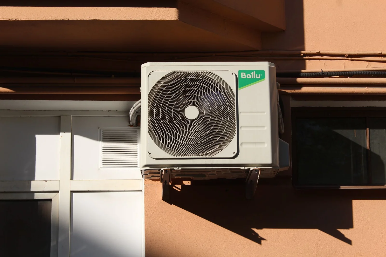 Ductless mini split indoor unit installed in a converted room